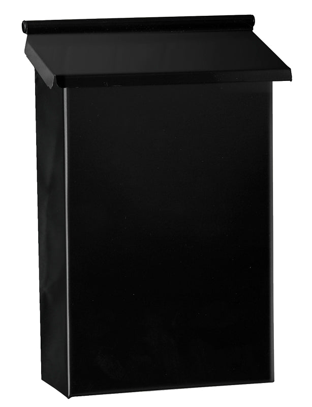 Dancy 12007 Vertical Mailbox, Steel, Black, 2-1/2 in W, 7-1/2 in D, 10 in H