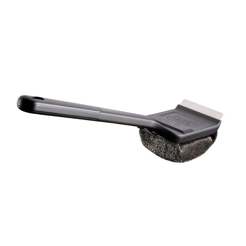 Mr. BAR-B-Q 60400SDZ Bristle-Free Steam Clean BBQ Brush, Stainless Steel Bristle, Plastic Handle, Easy Grip, Textured Handle