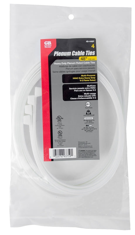 GB 49-448P Cable Tie, Plenum, Natural