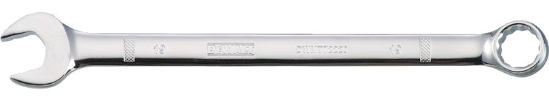 DeWALT DWMT72220OSP Combination Wrench, Metric, 19 mm Head, 9-27/32 in L, 12-Point, Chrome, Comfort-Grip Handle
