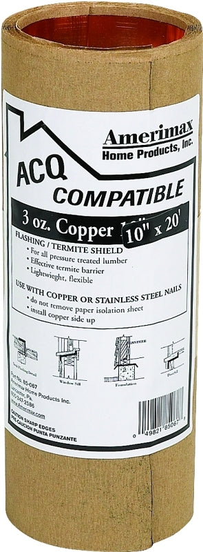 85067 COPPER FLASHING 10"X20'