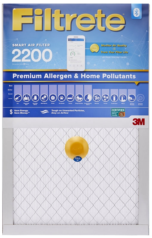 Filtrete S-EA01-4 Smart Air Filter, 25 in L, 16 in W, 13 MERV