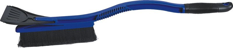 Rugg SC5391 Snowbrush/Scraper, Plastic/Polyester Blade, Poly Handle, Ergonomic Handle, Black/Blue, 23 in OAL