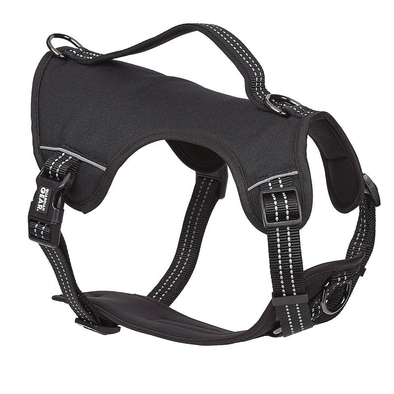 REFLECTIVE HARNESS NYLN BLK XS