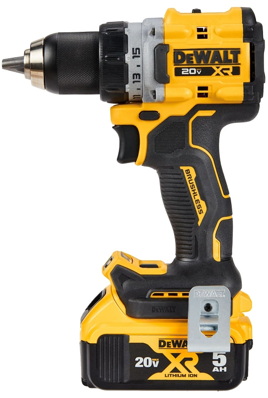 DeWALT XR Series DCD800P1 Drill Driver Kit, Battery Included, 20 V, 5 Ah, 1/2 in Chuck, Keyless, Ratcheting Chuck