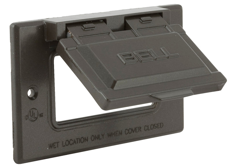 5101-2 WALLPLTE CVR HRZ BRZ 1G