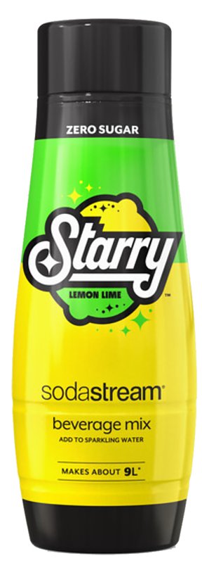 Sodastream Starry 1924226010 Zero Sugar Drink Mix, Liquid, Lemon Lime, 440 mL Bottle