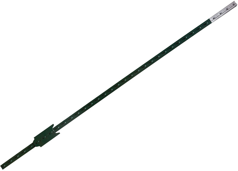 CMC 30052759 T-Post, 10 ft L, 10 ft H, Steel, Green/White