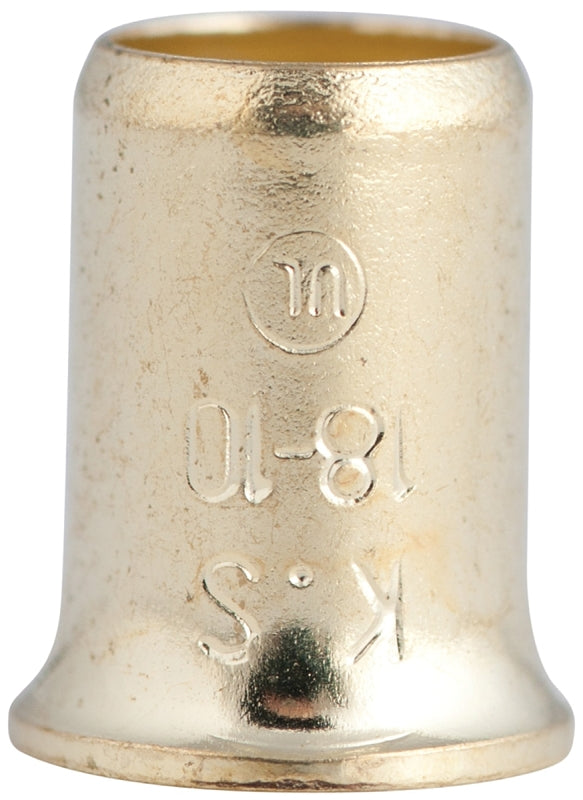 GB 10-410 Crimp Connector, 18 to 10 AWG Wire, Steel Contact, Silver