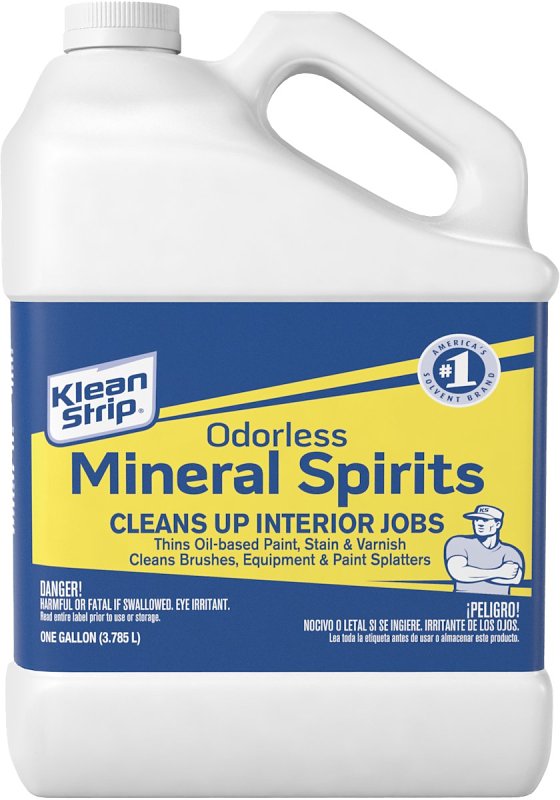 Klean Strip GKSP94214CA Mineral Spirit Thinner, Liquid, Aromatic Hydrocarbon, Clear, 1 gal, Can