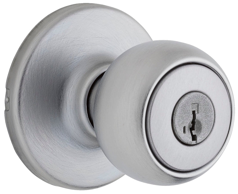 Weiser Fairfax Series GAC531 F26D SMT B Entry Door Knob, 1-15/16 in Dia Knob, Satin Chrome