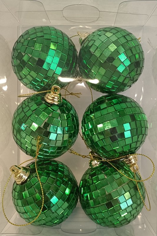 Santas Forest 99952 Ornament, 60 mm, Faceted, Plastic and Foam, Assorted