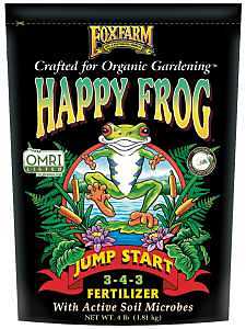 Happy Frog 500008 Jump Start Fertilizer, 4 lb, 3-4-3 N-P-K Ratio