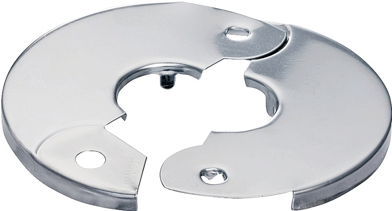 Plumb Pak PP857-3 Floor and Ceiling Plate, 3-1/2 in W, Plastic, Chrome