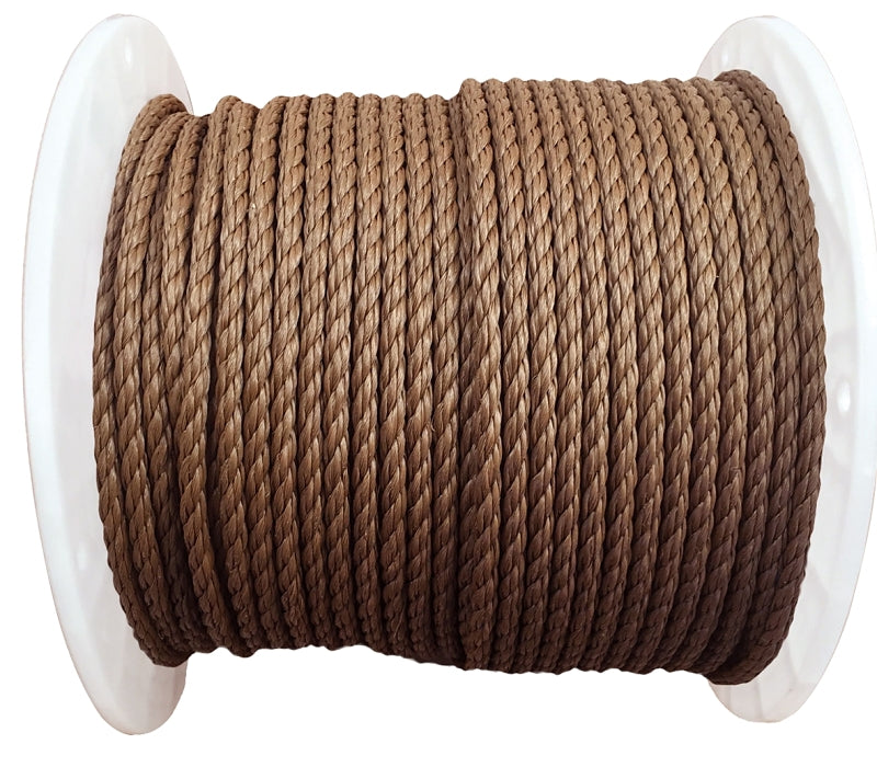 ROPE TWST POLY TAN 3/8INX400FT