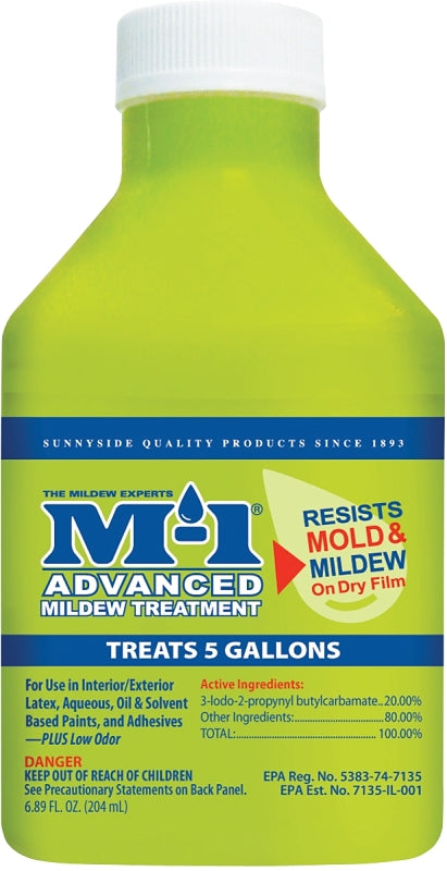 M-1 AM7.5 Advanced Mildew Treatment, 7.5 oz, Liquid, Yellow