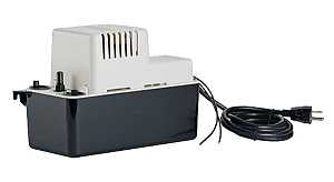 Little Giant VCMA-20ULS Series 554425 Automatic Condensate Removal Pump, 1.5 A, 115 V, 0.33 hp, ABS/Stainless Steel