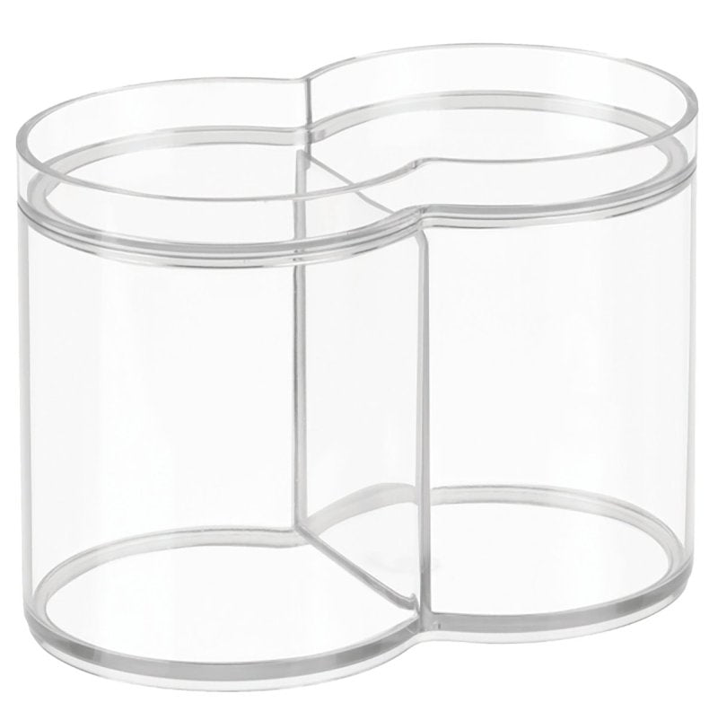 STACKING DUAL CANISTER CLEAR