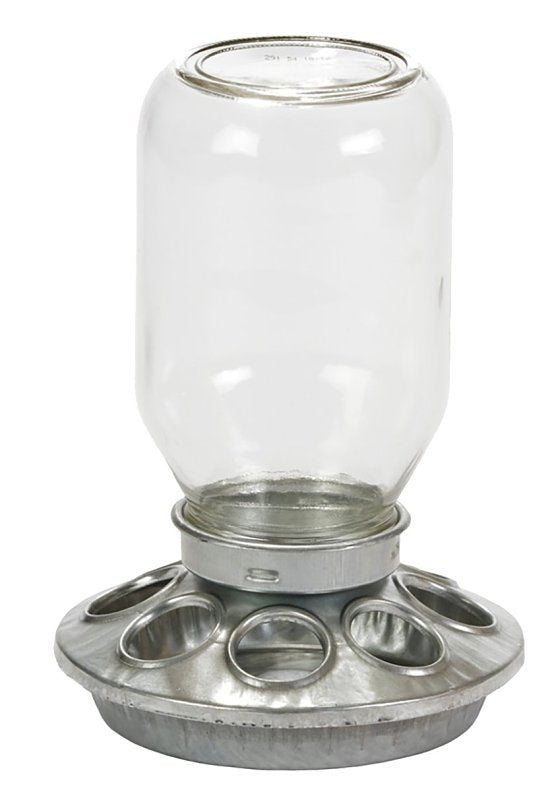 BABY CHICK FEEDER MASON JAR