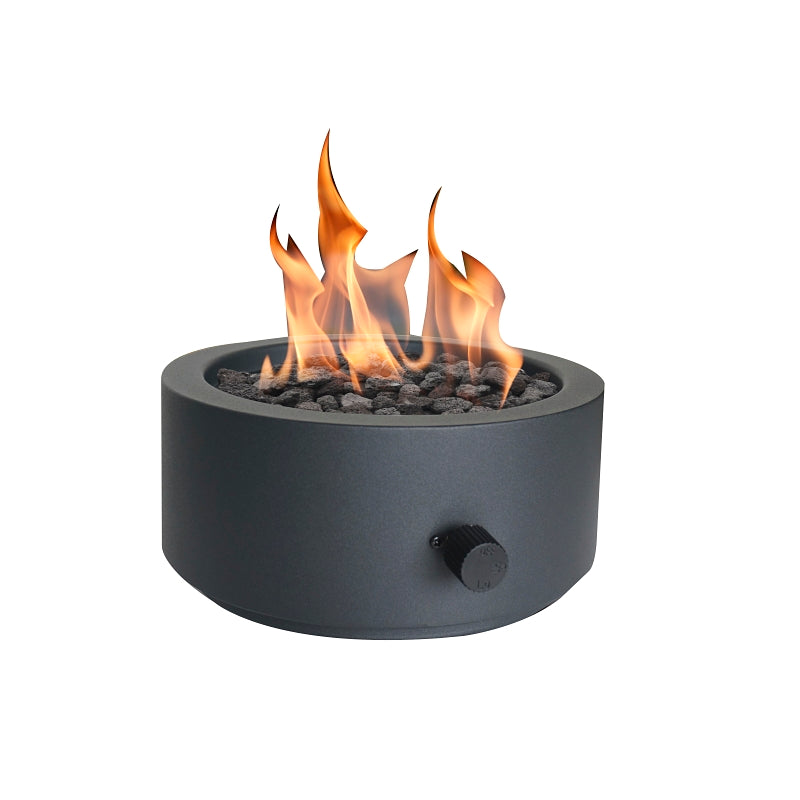 Seasonal Trends 52070 Umbrella Hole Tabletop Fire Bowl, 10 in OAW, 10 in OAD, 4.17 in OAH, Round, Propane