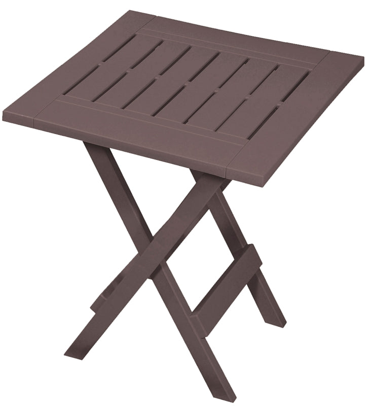 Gracious Living 14168-6PDQ Side Table, 15-3/10 in W, 17 in D, 25 in H, Resin Frame, Resin Table, Earth Table