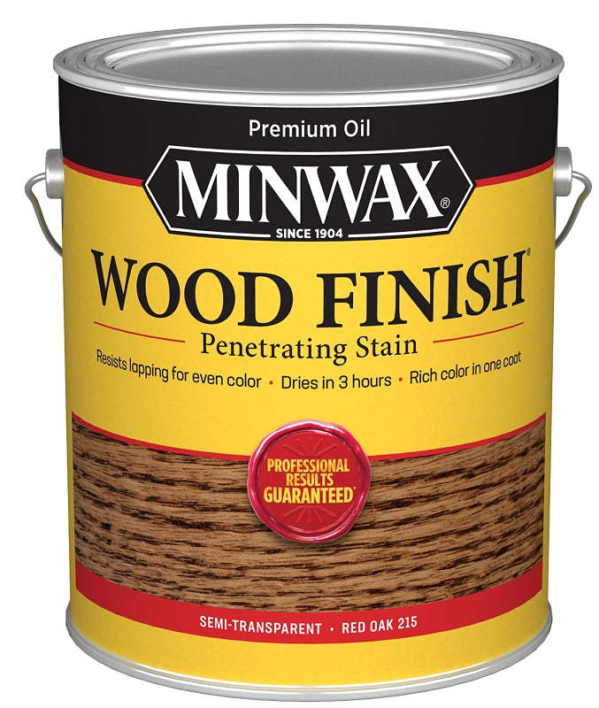Minwax Wood Finish 710830000 Wood Stain, Red Oak, Liquid, 1 gal, Can