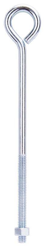 ProSource Eye Bolt, 3 in L Machine Thread, 5/16 in Dia Eye, 8 in L, 183 lb Working Load, Steel, Zinc