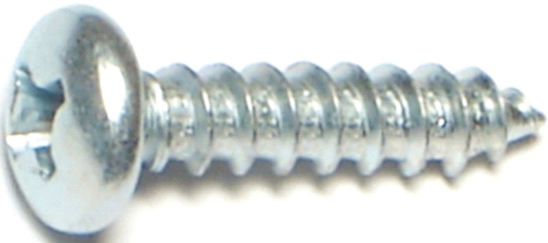 Midwest Fastener 03240 Screw, #8 Thread, Coarse Thread, Pan Head, Phillips Drive, Self-Tapping, Sharp Point, Steel, Zinc