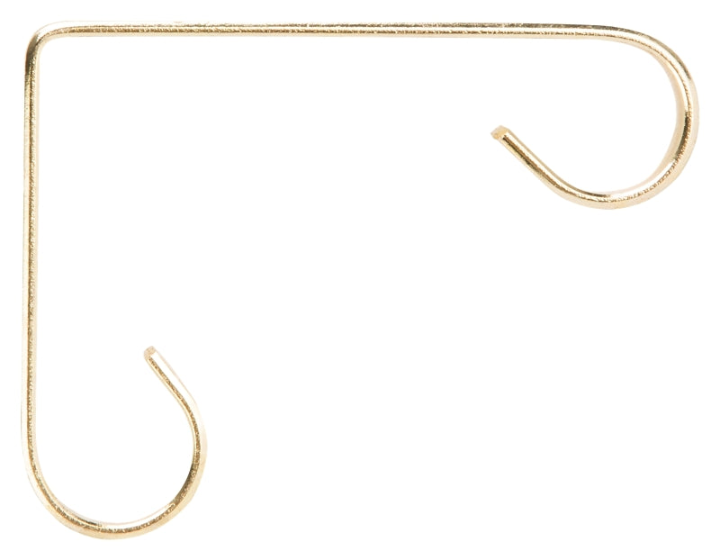 Landscapers Select GB0163L Planter Bracket, 4-1/4 L, Steel, Brass, Wall Mount Mounting