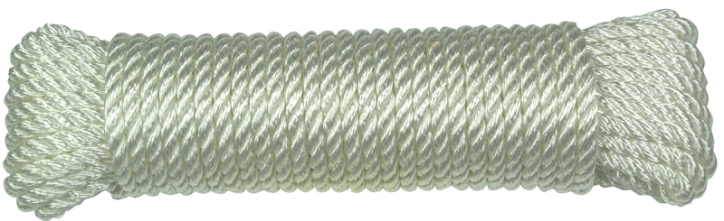 60302 ROPE NYL3STR WH1/4X100FT