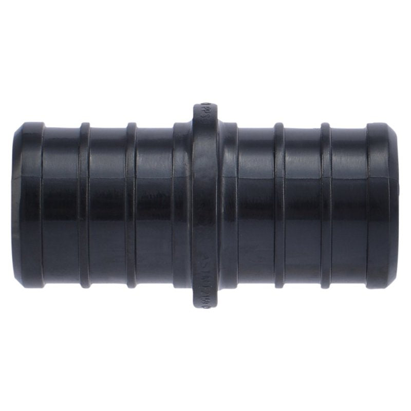 SharkBite UP016A5 Coupling, 3/4 x 3/4 in, Barb, Polymer, Black, 200 psi Pressure
