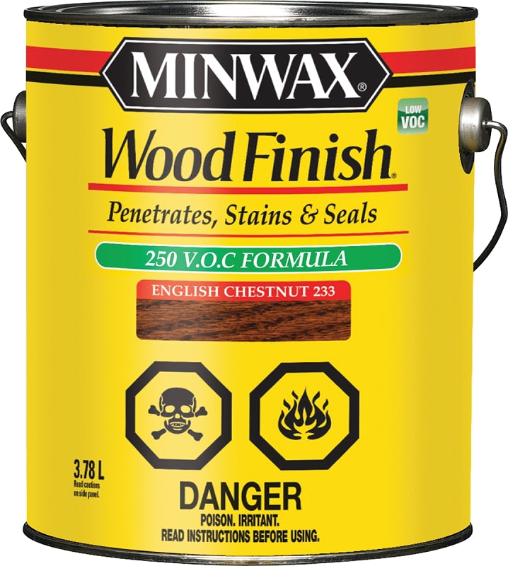 Minwax CM7108700 Wood Stain, English Chestnut, Liquid, 3.78 L, Can