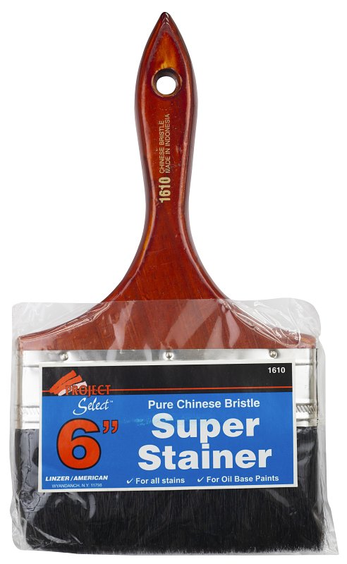 Linzer 1610 0600 Paint Brush, Chiseled Trim Brush, 2-1/2 in L Bristle, Chinese Bristle