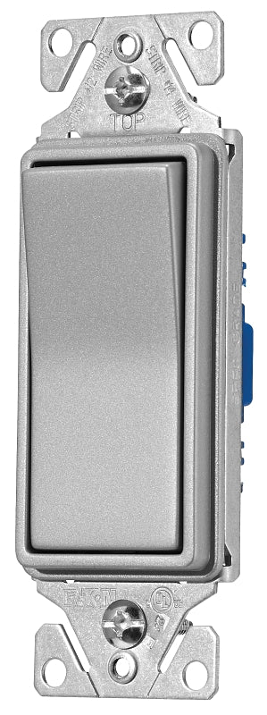 Eaton Wiring Devices 7500 7501SG-K-L Rocker Switch, 15 A, 120/277 V, SPST, Thermoplastic Housing Material