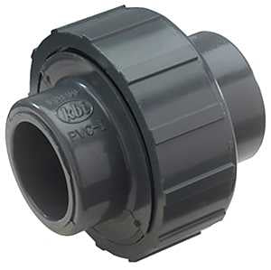 NDS U-1000-S Pipe Union, 1 in, Slip Joint, Gray, SCH 80 Schedule, 150 psi Pressure