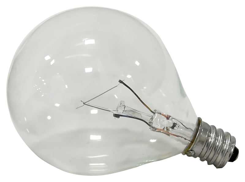 Sylvania 13625 Incandescent Lamp, 25 W, G16.5 Lamp, Candelabra Lamp Base, 180 Lumens, 2850 K Color Temp