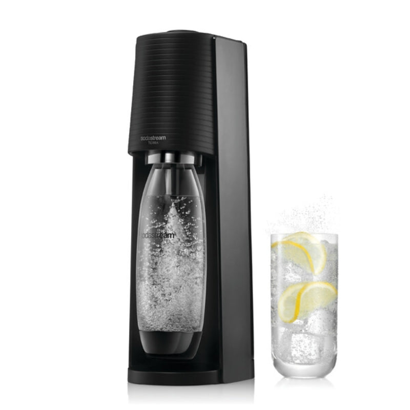 Sodastream TERRA Series 1012811011 Sparkling Water Maker Kit, 1 L Bottle, Black