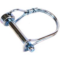 US Hardware RV-525C Pin Coupler Lock, Steel, Silver, Silver Zinc