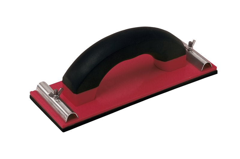 Hyde Economy Series 09157 Hand Sander, 9-3/8 in L x 3-1/4 in W Pad/Disc, Soft-Grip Handle