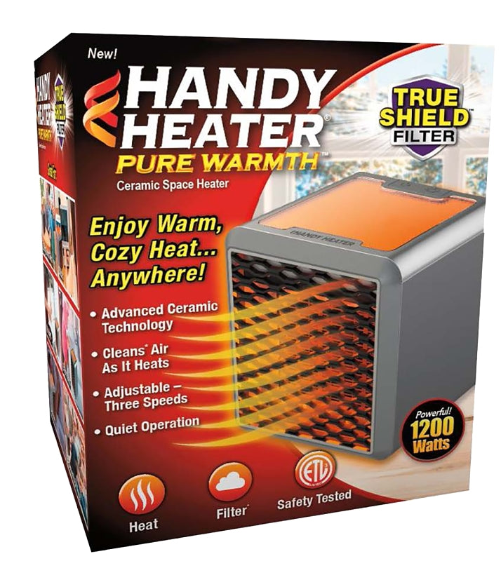 Handy Heater Pure Warmth Series HEATPW-MC4 Portable Space Heater, 1200 W, 3-Heat Setting