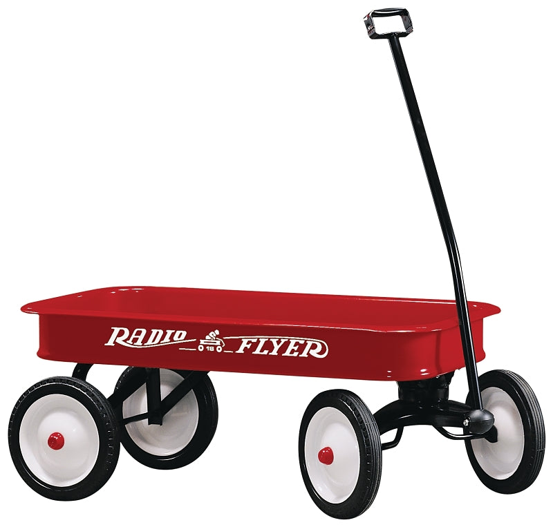 Radio Flyer 18 Wagon, 150 lb, Steel, Classic Red