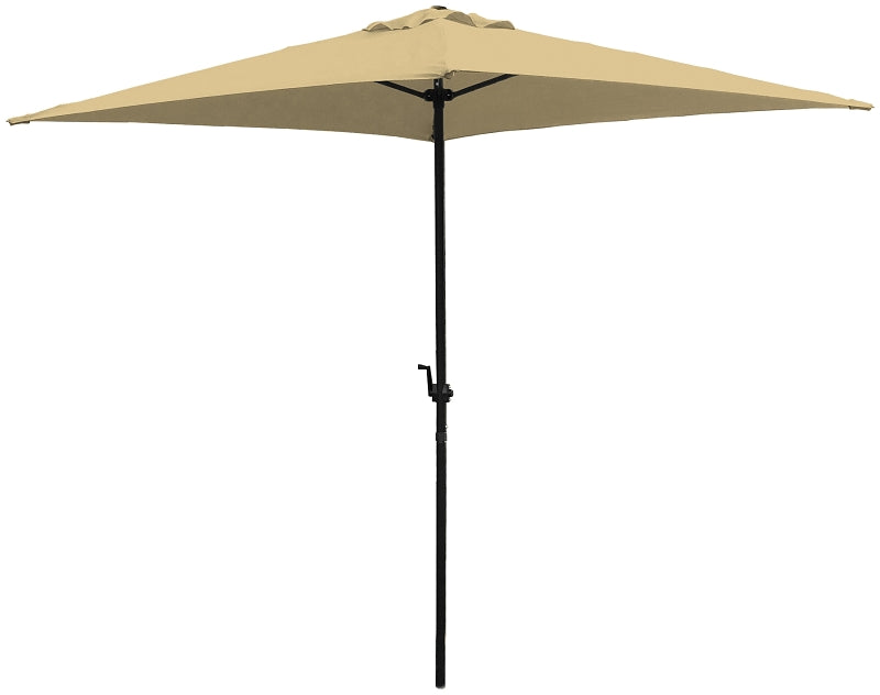 Seasonal Trends UMQ65BKOBD-04 Umbrella, 7.8 ft H, 6.5 ft W Canopy, 6.5 ft L Canopy, Square Canopy, Steel Frame