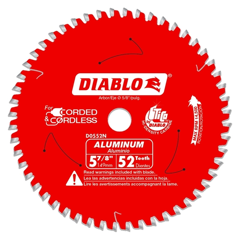 BLADE SAW AL CUT 52T 5-7/8IN