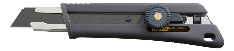 OLFA Comfort-Grip Series 1118008 Ratchet-Lock Utility Knife, 18 mm W Blade, Stainless Steel Blade, Cushion-Grip Handle