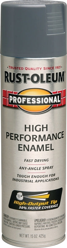Professional 7587838 Enamel Spray Paint, Gloss, Dark Machine Gray, 15 oz, Can