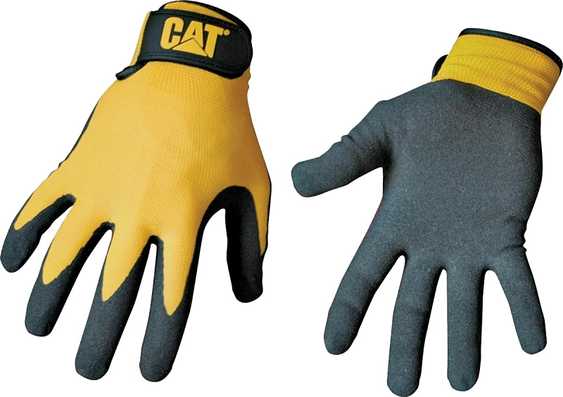 CAT017416J YELLOW NYLON GLOVES
