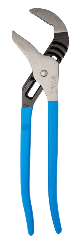 Channellock 460 Tongue and Groove Pliers, 16-1/2 in OAL, 3-3/4 in Jaw Opening, Blue Handle, Cushion Grip Handle