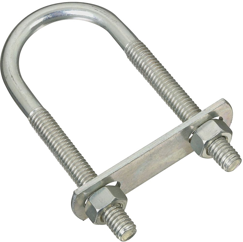 National Hardware N222-133 U-Bolt, 5/16-18 Thread, 2-1/4 in L Thread, Steel, Zinc