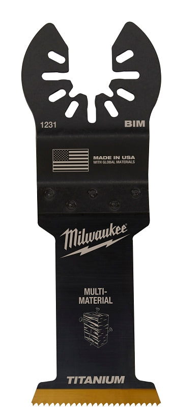 Milwaukee 49-25-1231 Blade, 1-3/8 in, 1-5/8 in D Cutting, HCS/Titanium