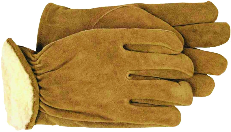 4176L GLOVE PILE LINED LTHER L
